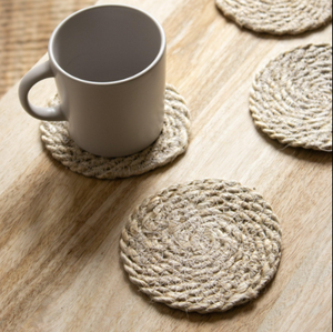 Posavasos de Fibra de Coco Natural Marrón al por Mayor - Alfombrillas Rústicas Tropicales Absorbentes y Resistentes al Calor para Bebidas - Proveedor a Granel - Product Image 2