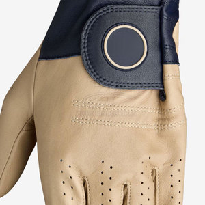 Customize Logo Design Golf Gloves High Quality Breathable Genuine Leather Made Sheep Skin Golf Gloves - Product Image 3