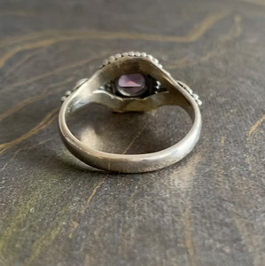 Designer Vintage Designer <b>925</b> <b>Silver</b> <b>Ring</b> Featuring Amethyst Gemstone Handmade Fine Jewelry Collection Wholesale - Product Image 6