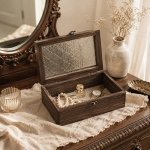 Caja de Almacenamiento de Madera Natural Más Vendida con Tapa con Bisagras, Organizador Duradero para el Hogar, Oficina, Dormitorio y Embalaje de Regalos en Venta - Product Image 6
