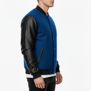 Blouson pour Homme, Blouson de Baseball en Laine, Doublure en Tissu Polyester Ultra Doux, Prix de Gros, Veste Haut de Gamme - Product Image 5