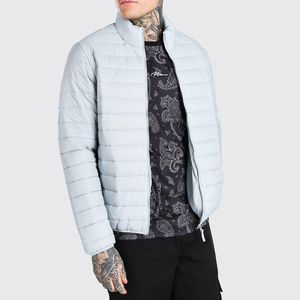 Veste d'hiver courte matelassée en duvet pour homme, personnalisée par le fabricant OEM, avec rembourrage en coton, veste chaude matelassée - Product Image 3