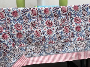 100% Cotton Block Print <b>Tablecloth</b> Handmade Dinner Table Cover Hotels Christmas <b>Wedding</b> Party Event Decor Any Custom Sizes - Product Image 2