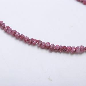Perles de diamant rose brut de qualité AAA, 3-4 mm, diamants bruts non taillés, brin de 16 pouces, fabrication de bijoux, vente en gros, approvisionnement en vrac - Product Image 5