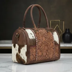 Vegan Leather Vintage Style Women's Hand Bag Elegant Design Pattern Chains Decoration Two Straps Large Capacity Leather <b>Handbag</b> - Product Image 4