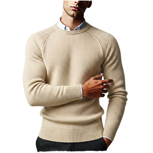 Pull en laine d'hiver pour homme avec logo personnalisé ODM, anti-boulochage, épaisseur polaire, col rabattable, fermeture éclair, motif sur le devant - Product Image 5