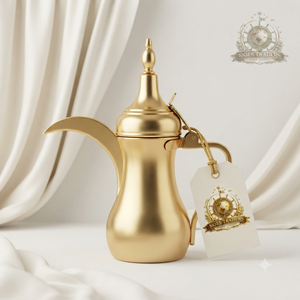 Jarra de Café Árabe Dorada Martillada, Dallah Tradicional de Metal, Servidor de Té Islámico, Jarra de Bebidas de Lujo de Oriente Medio - Product Image 4