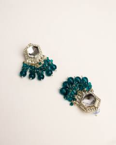 Pendientes Colgantes de Diseño Nuevo al por Mayor, Imitación de Perlas, Geométricos, con Cuentas, de Aleación de Zinc, Alta Calidad, Estilo Étnico - Product Image 3