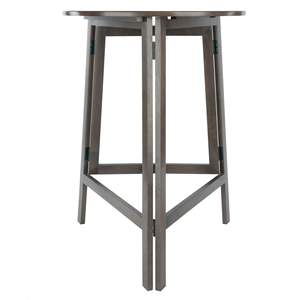 Table Haute Pliable Torrence Gris Huître 40 H pour Salle à Manger Meubles de Salon - Product Image 6