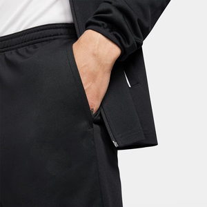Chándal negro con cremallera completa y bolsillos laterales para hombre, chándal informal para entrenamiento de fútbol, chándal para equipo de club - Product Image 3