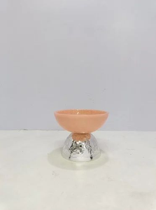 Ensemble de 2 bols en résine polie faits à la main avec motif de fruits et support en aluminium pour la décoration de mariage et les cadeaux - Product Image 4