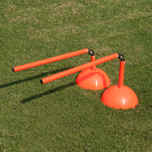 TSFI Obstáculos de PVC Naranja para Entrenamiento de Agilidad en Fútbol, Plegables, Flexibles, Postes de Slalom, Escalera de Obstáculos para Prácticas en Campo - Product Image 1