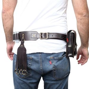 Ceinture porte-cartouches en cuir véritable avec surpiqûres renforcées - Product Image 6