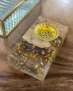 เตาไม้อีพอกซีเรซินทำด้วยมือดีไซน์ใหม่สำหรับบาคูร์อู๊ดและกลิ่นหอมใช้ในบ้านจากอินเดีย - Product Image 1