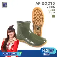 AP Boots 2005 Hijau Knee-High Waterproof PVC Rain Boots-High Durability Fashion Rubber Shoes - Product Image 2
