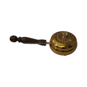 Quemador de Incienso de Hierro Hecho a Mano de Primera Calidad con Mango de Madera, Porta Incienso de Resina para Aromaterapia Tradicional - Product Image 3