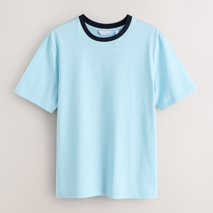 Camiseta Unisex de Algodón Fino, Corte Ajustado, Manga Corta, Tejido Jersey, Color Verde Liso - Product Image 2