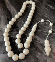 Tasbih de prière moderne de qualité supérieure, 100 perles, écologique, fait main, en os de buffle, Misbaha Subha, pour musulmans, naturel, islamique
