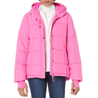 Veste matelassée de haute qualité à prix de gros, respirante, avec logo personnalisé, en coton et duvet, pour femmes, hiver