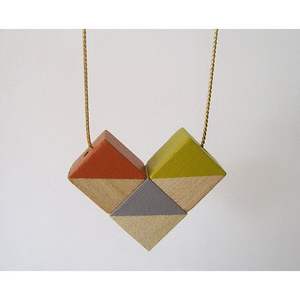 Collier en bois pour femme, style durable et luxueux, accessoires de mode en cristal, bijoux - Product Image 5