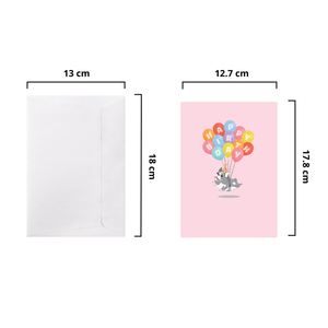 Wholesale Dogs Birthday 3D Pop up Card Pet Balloon OEM/ODM Manufacturer Vietnam <b>Handmade</b> <b>Paper</b> Greeting Card - Product Image 2