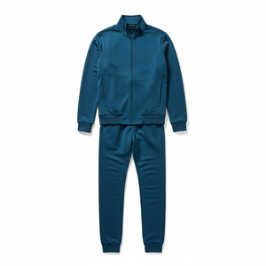 Fashionable Custom Windbreaker <b>Tracksuit</b> Mens Zip Up Sportswear Set Soft Breathable Material Jacket And Pants Suits Regular Fit - Product Image 1