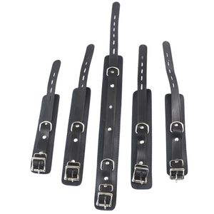 Frog Tie Leather Restraint Set for Wrist Ankle and <b>Thigh</b> Control - Product Image 4