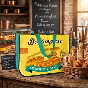 Sac fourre-tout non tissé personnalisé avec logo d'usine d'origine, poignée longue, coins arrondis, antistatique, haute qualité, fournisseur en gros - Product Image 1