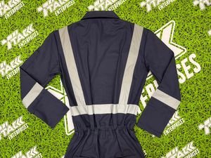 Hi Vis Reflective <b>Waterproof</b> 100% Cotton Safety Clothing Custom Design Men's Winter <b>Working</b> Coveralls Full Body Overall Workwear - Product Image 3
