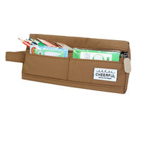 Estuche de Lápices de Nailon Clásico Minimalista al por Mayor, Bolsa de Papelería Vertical para Organizar y Guardar Útiles Escolares