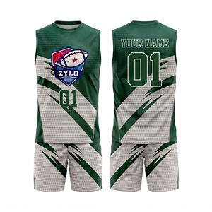 Uniformes de football 7v7 OEM, maillots de flag football personnalisés, sublimation, évacuation de l'humidité, performance athlétique - Product Image 4