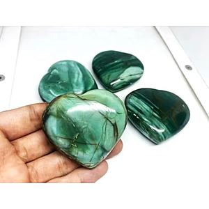 Venta al por mayor: Piedra de crisoprasa y ágata de 45 mm, hecha a mano, duradera, amuleto de Feng Shui, regalo de negocios, corazón de cristal, artesanía, gema. - Product Image 2