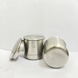 Wholesale Luxury Stainless Steel <b>Candle</b> Jar with Lid Custom Logo Minimalist Metal <b>Candle</b> Vessel For Scented Wax <b>Candle</b> Container - Product Image 4