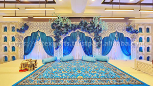 Vibrant Mehndi Night Stage Panels Decoration Setup Decorative Metal Panels for Muslim <b>Wedding</b> Stage Decor Metal Laser <b>Frames</b> USA - Product Image 5