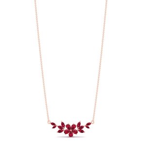Colliers pendentifs REYES en argent sterling 925 avec rubis taille poire de 3,87 carats pour femmes, certifiés GRA, bijoux fins en moissanite - Product Image 5