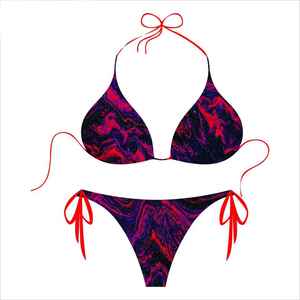 Custom Logo OEM Seamless Ribbed Adjustable Straps Breathable Comfortable Everyday Eco-Friendly <b>Sports</b> Bra Women <b>Bikini</b> <b>Set</b> - Product Image 3
