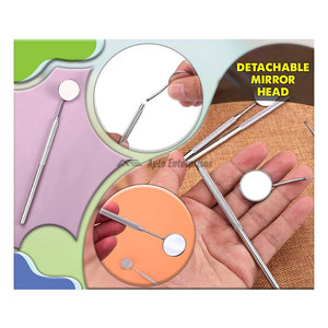 Espejo Dental con Mango de Acero Inoxidable, Manual, 6.5 Pulgadas, Espejo Bucal Profesional para Dentistas, Alta Calidad, Certificado CE, Inspección Oral - Product Image 6