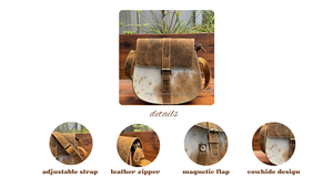 Sac à bandoulière vintage en cuir de vachette pour femmes sac à bandoulière en cuir véritable à sangle réglable fait à la main sacs de selle de style occidental - Product Image 4