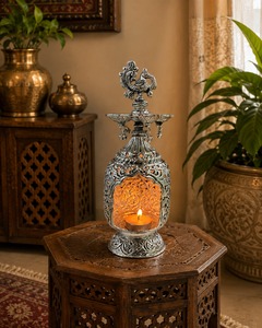 Traditional Peacock Tealight Lamp - Product Image 3