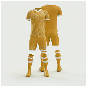 Maillot et short de football personnalisés par sublimation – Tenue d'équipe |   Tailles pour hommes, femmes et jeunes |   Vêtements de sport légers et à séchage rapide - Product Image 5