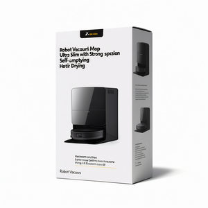 Robot Vacuum and <b>Mop</b> Ultra Slim with Strong Suction Self-Emptying Hot Air Drying - Product Image 2