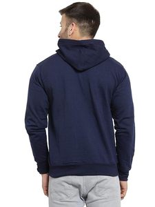 Custom Mens Zip <b>Up</b> Hoodie Streetwear Wholesale Blank Hooded Sweatshirt Cotton Fleece Two Tone Drawstring Cardigan Jacket - Product Image 2