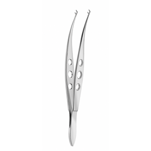Pinces de fixation corneale Hoffmann Polack, dents de 0,12 mm, instrument chirurgical ophtalmique manuel, usage hospitalier - Product Image 3
