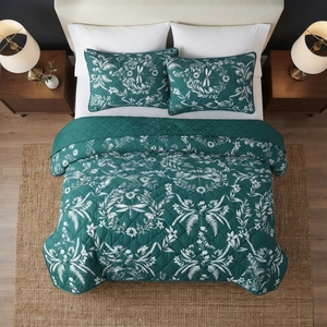 ชุดเครื่องนอน Emerald Mist 3 ชิ้น ลายเพชรเย็บติดกัน ผ้าฝ้ายผสม T-150 ใช้ได้ทุกฤดู สำหรับใช้ในบ้าน ทนทาน สวยงาม - Product Image 3