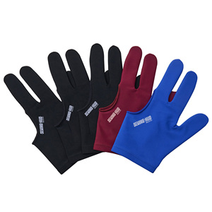 Guantes de snooker de alta calidad para billar y pool, diseño de 3 dedos, impermeables y transpirables, fáciles de usar. - Product Image 1