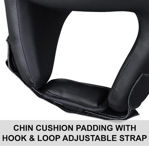 Protector de Cabeza de Boxeo Farabi, Transpirable, de Cuero PU, Casco Protector de Media Cara, Correa Ajustable, para Entrenamiento de MMA, Kickboxing, Taekwondo, Talla XL - Product Image 2