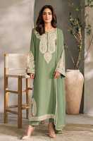 Collection Hiver Originale 2026 OEM Salwar Kameez Indien et Pakistanais pour Femmes, Robes Décontractées 3 Pièces Couleur Unie Personnalisées