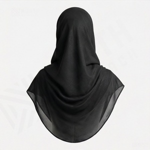 Pañuelo Grande de Seda Chifón Liso para Mujer Musulmana, Hiyab de Moda Islámica, Turbantes Transpirables y Suaves para Ramadán - Product Image 2