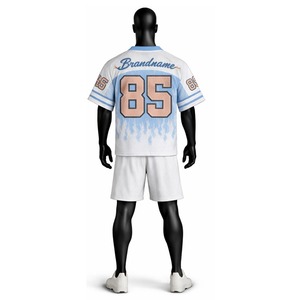 Ensemble de maillot et short de football américain personnalisé, uniforme sportif respirant, vêtements d'équipe personnalisés pour les entraînements et les matchs - Product Image 3