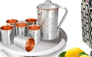 Cadeaux Diwali : Gobelets isothermes double paroi en acier inoxydable, gobelets en acier inoxydable, gobelets en acier, verres à eau en acier - Product Image 2